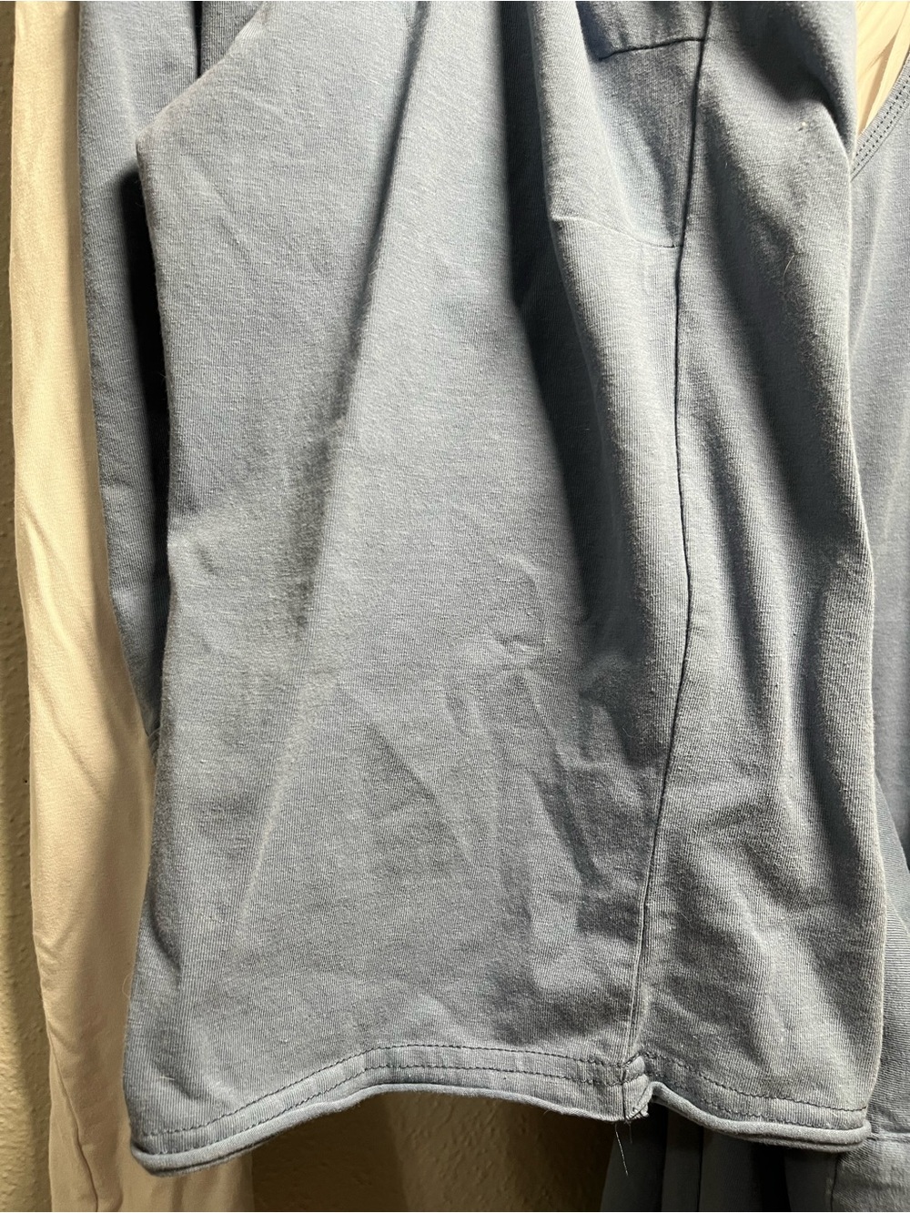 Light Blue Cotton-Blend Jumpsuit Overalls - Picture 5 of 6